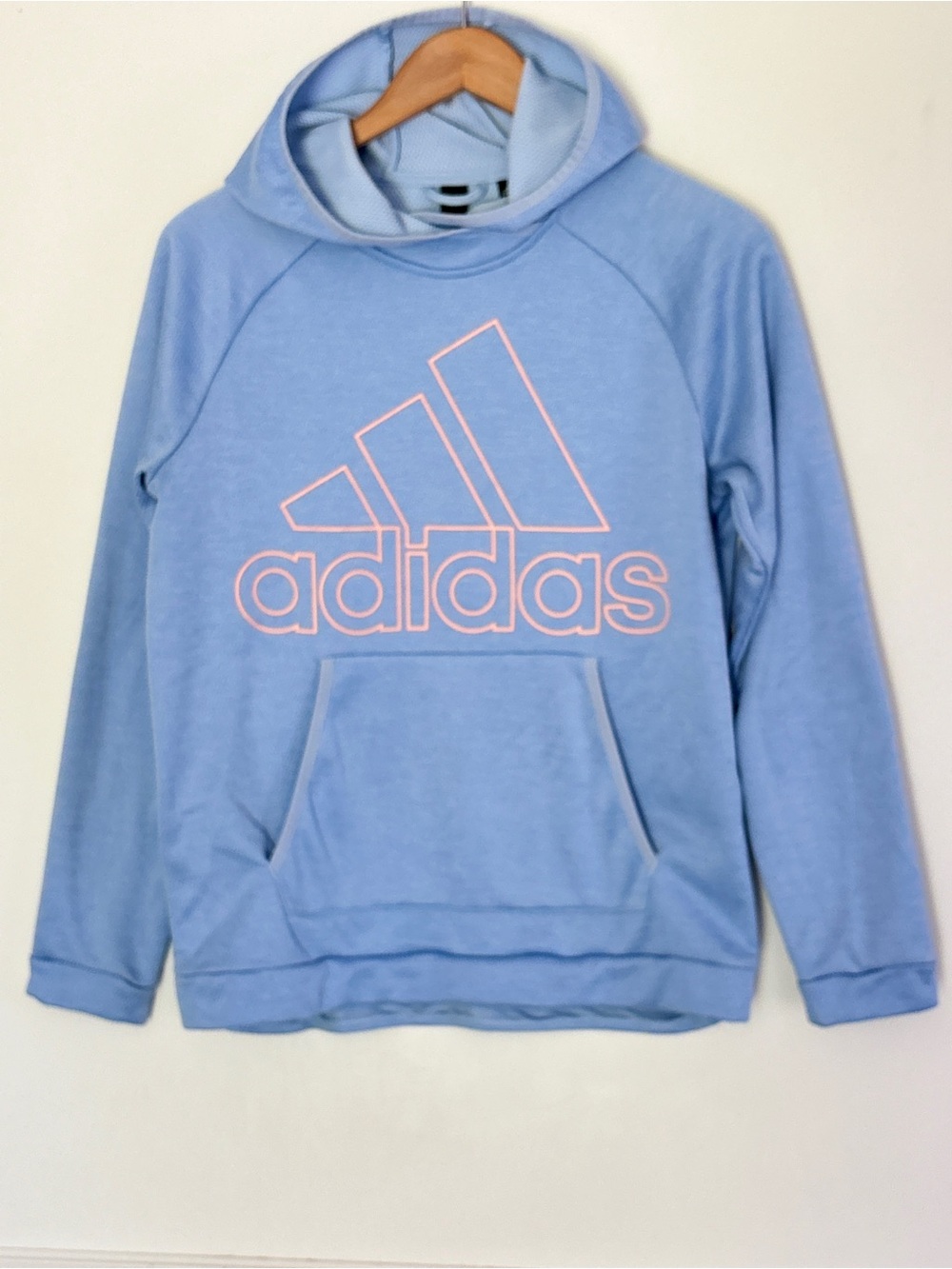 Adidas Sky Blue Women’s Hoodie Size Small Active Cozy Athletic Running